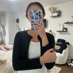 Lioness black cropped cardigan